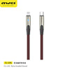 AWEI is suitable for Huawei's interface fast charging line breathing light titanium head nylon weaving data cable with vitamin PD20W