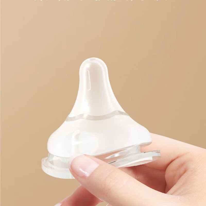 Pro-shellfish third-generation start-up nipple newborn baby baby natural solid silicone wide-caliber bottle accessories