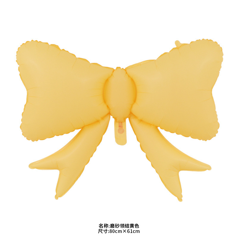 21寸单色蝴蝶结气球哑光磨砂蝴蝶结气球哑光磨砂领结铝膜气球批发|undefined