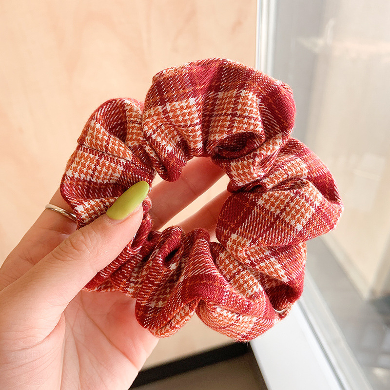 Temperamento floral intestino grueso anillo para el cabello bola femenina cabeza cuerda dulce cola de caballo cuerda para el cabello banda de goma de alta calidad accesorios para el cabello al por mayor