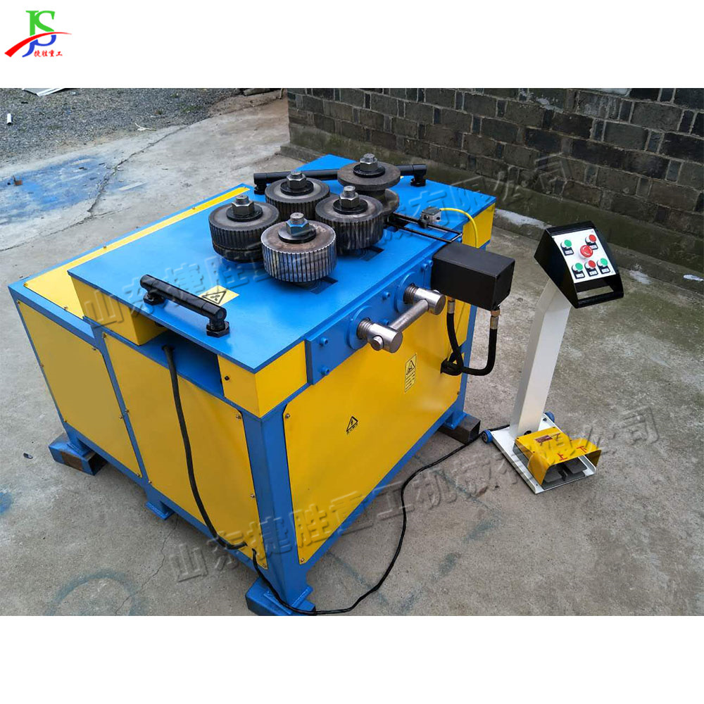 Máquina automática de bobinado de hierro en ángulo Máquina hidráulica de arco de acero en ángulo de plataforma Máquina formadora de bridas de hierro en ángulo de rollo interno