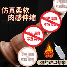 谜姬奎斯姬-USB直插伸缩超大震动加温仿真阳具女用自慰25个/箱