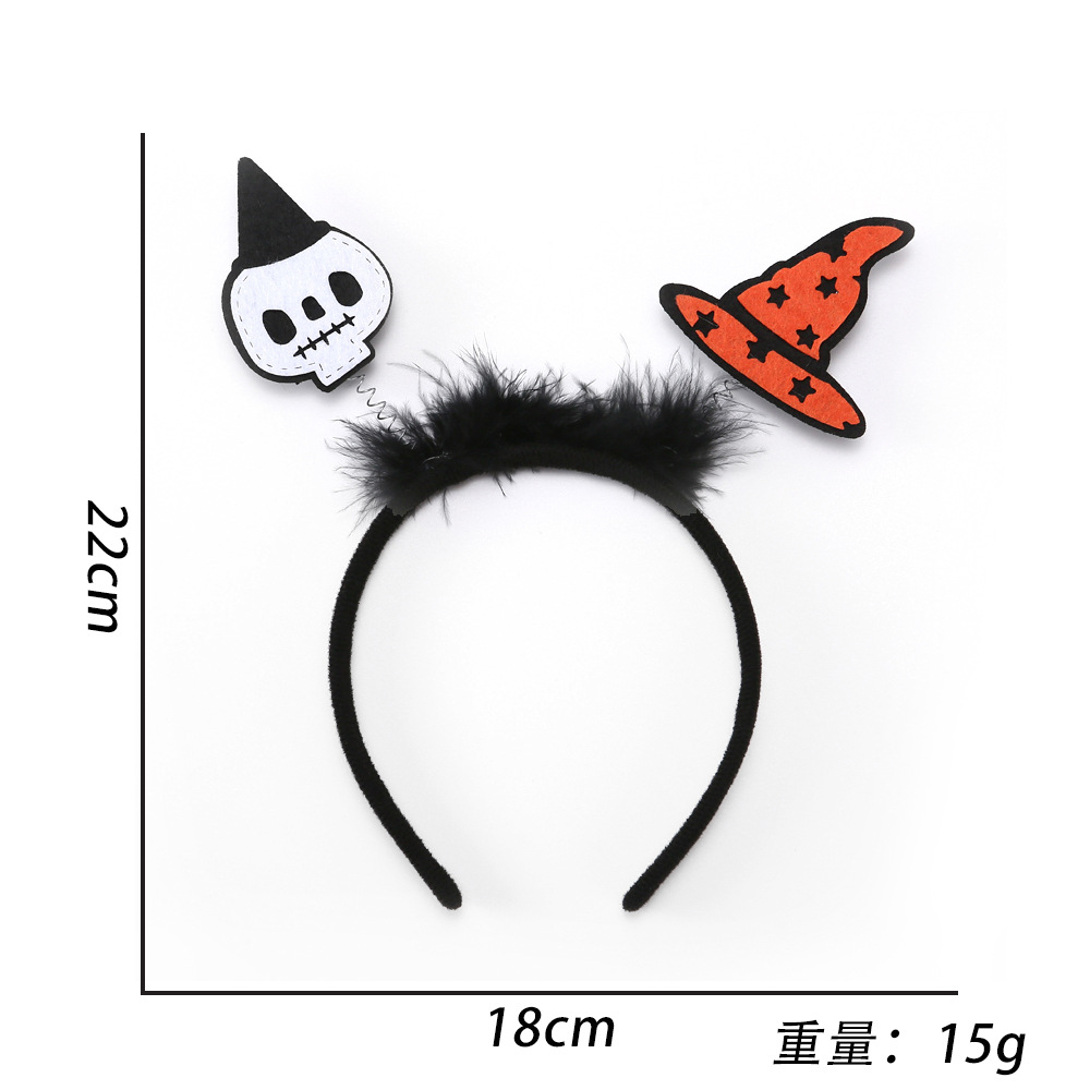 해골 마녀 모자 스타일