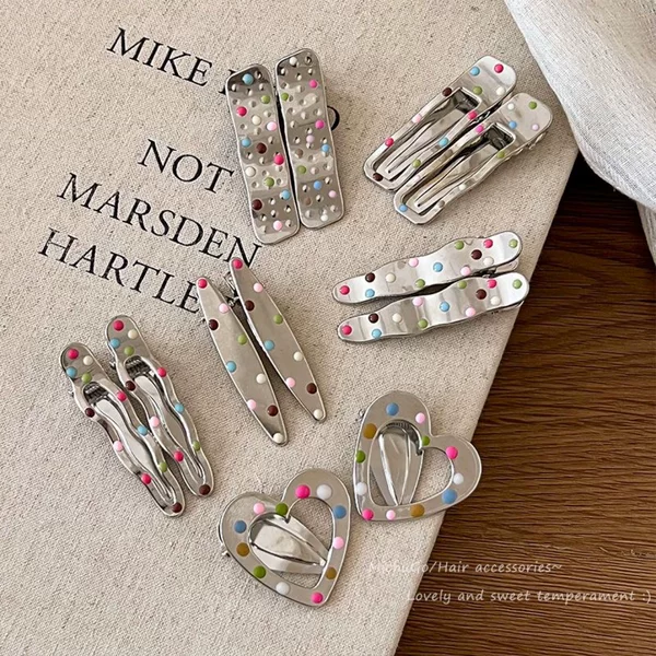 Super Shiny Rhinestone Star Hairpin Flower Light Luxury High-End Bangs Clip Side Clip Full Diamond-Studded Metal Hairpin Hair Accessory