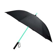 儿童防割手纤维骨手动灯光伞手电筒伞柄LED中棒发光长柄直杆雨伞