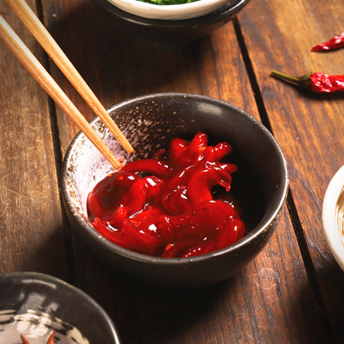 Cross-border Japanese ceramic dish small sauce soup bowl personalized dessert ice cream bowl restaurant hotel table home deep dish