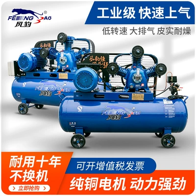 Fengbao Air Compressor Industrial Grade Large 380V Air Compressor 220 High Pressure Air Pump Spray Paint 7.5Kw Auto Repair