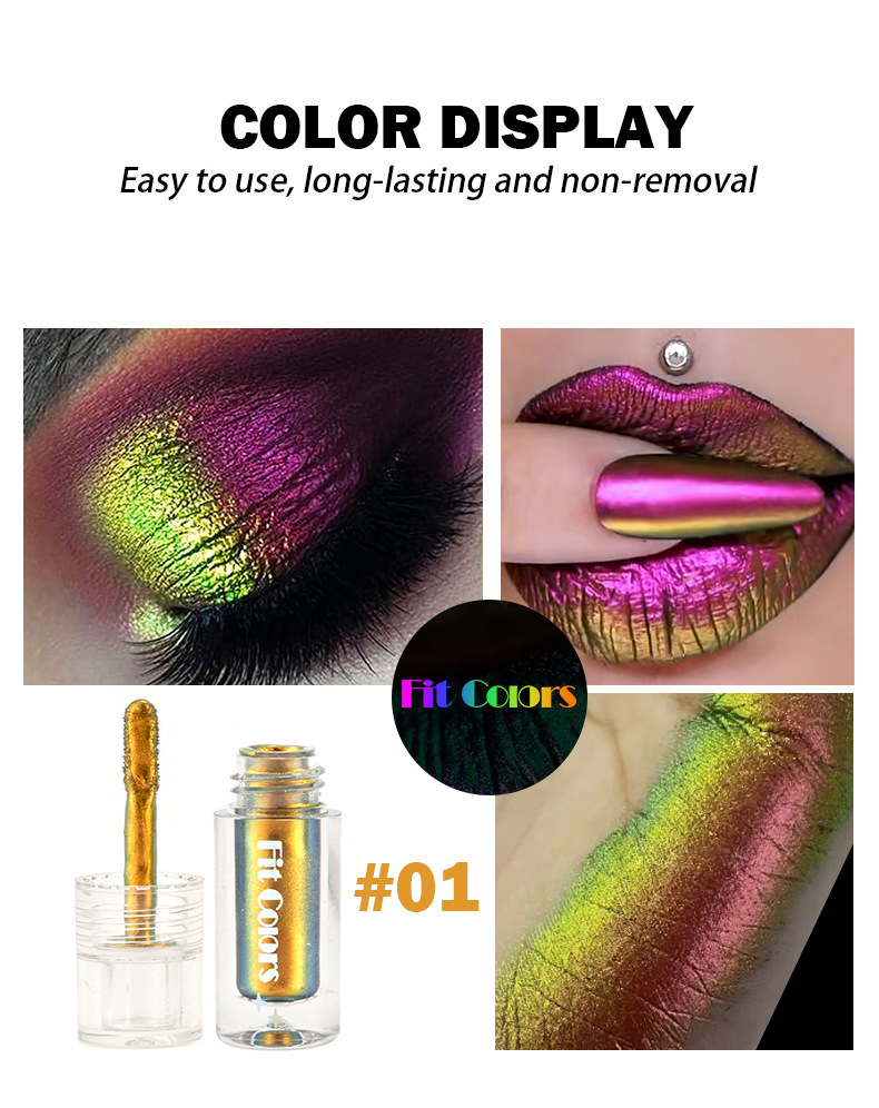 Fit Colors Optical Chameleon Eyeshadow Liquid, Light-changing high-gloss film-forming Eyeshadow Liquid Lip Gloss undefined