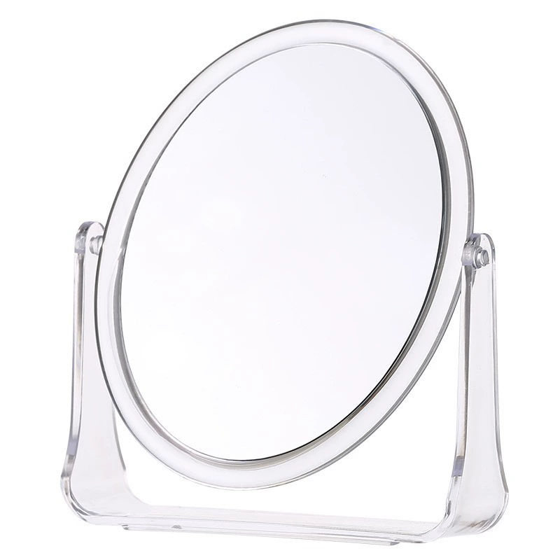 Rotating Table Mirror, Double-Sided Kids Desktop Mirror, 360° Adjustable, Compact 20×17.5×6 cm