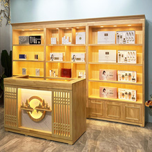 实木烟酒展示柜便利店背柜超市酒柜展示柜客厅新款茶叶柜佛山家具