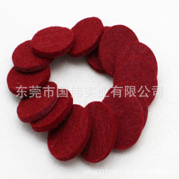 批发香水精油挥发器海绵片圆形吸水棉片 冲压毛毡绵条纤维绵片