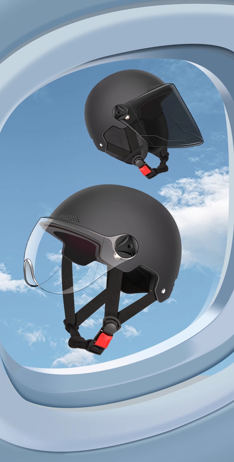 3C certification electric car motorcycle helmet female summer helmet male GB battery four seasons universal electric car helmet