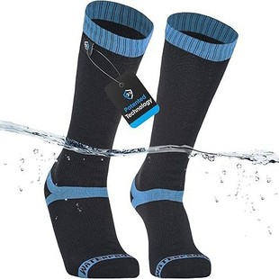 Outdoor Waterproof Cross-Country Socks for Men and Women, High-Length Hiking and Mountaineering Sports Socks, Wading and River-Crossing Waterproof Socks