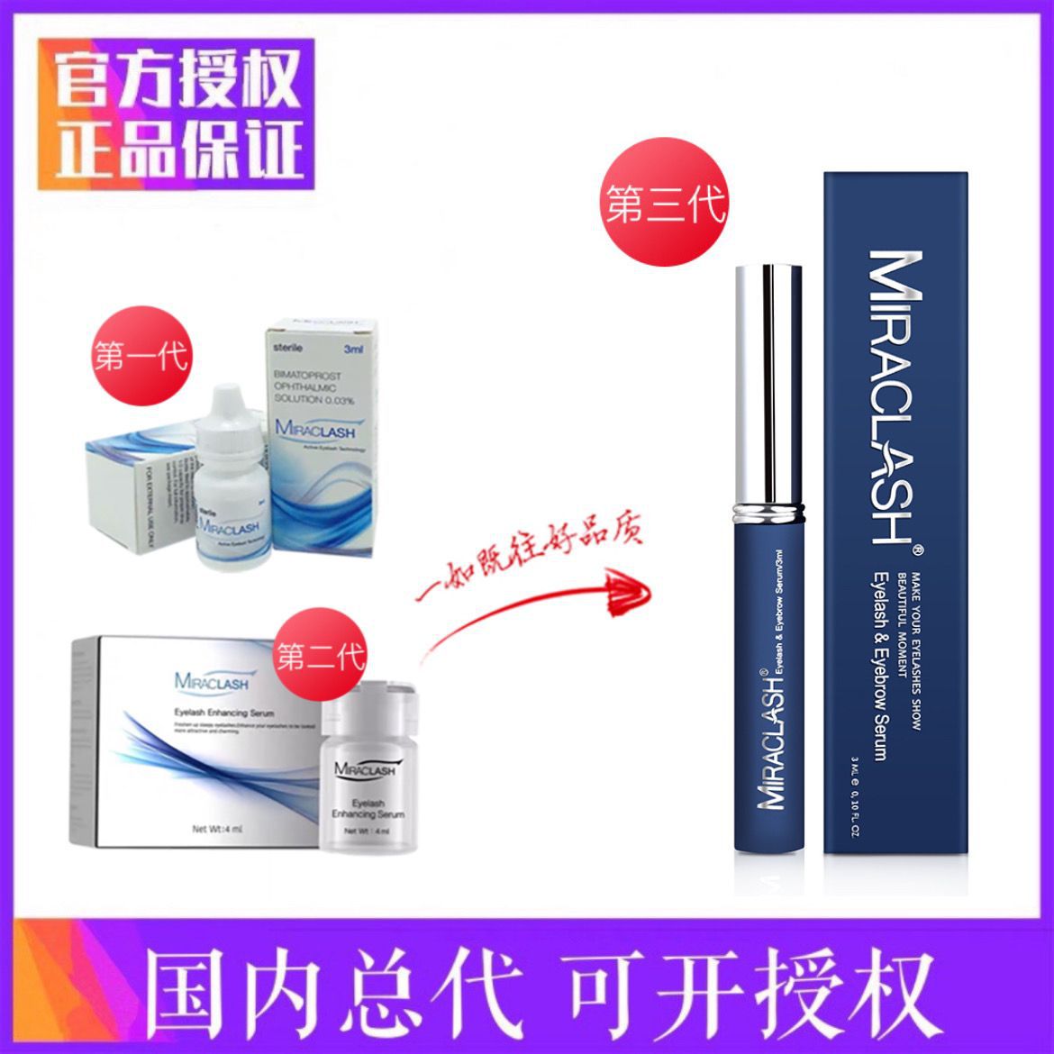 Mailunsi Eyelash growth medium Official brand new upgrade 3.0 Eyebrow Hairline increase Official website