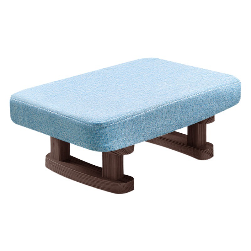 Taburete hogar creativo adulto sofá taburete moda taburete bajo madera maciza taburete cuadrado tela salón zapatos retro pequeño banco