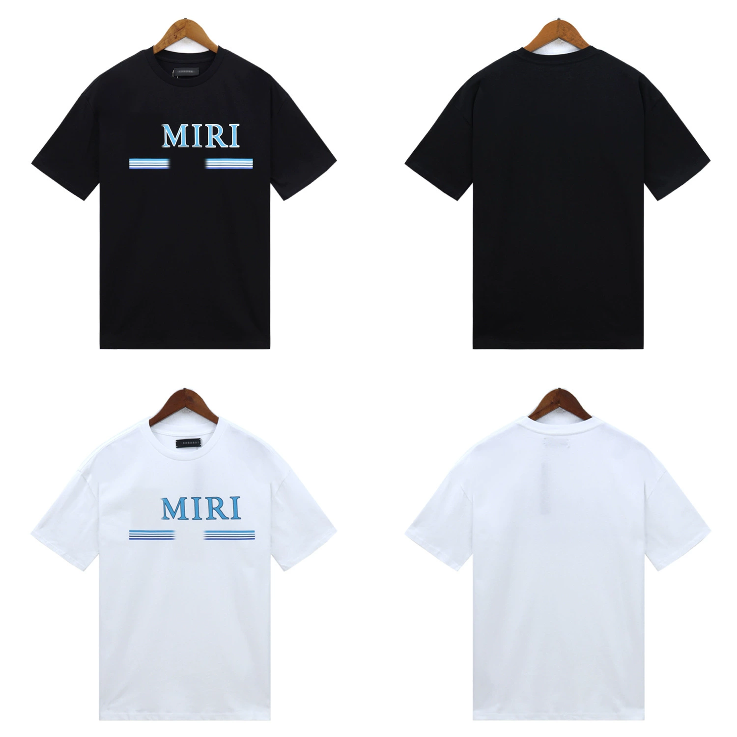 Корейская версия повседневной AMIRI летняя буква с коротким рукавом жидкость с чернильной печатью с круглым вырезом мужская футболка с коротким рукавом трансграничная тенденция