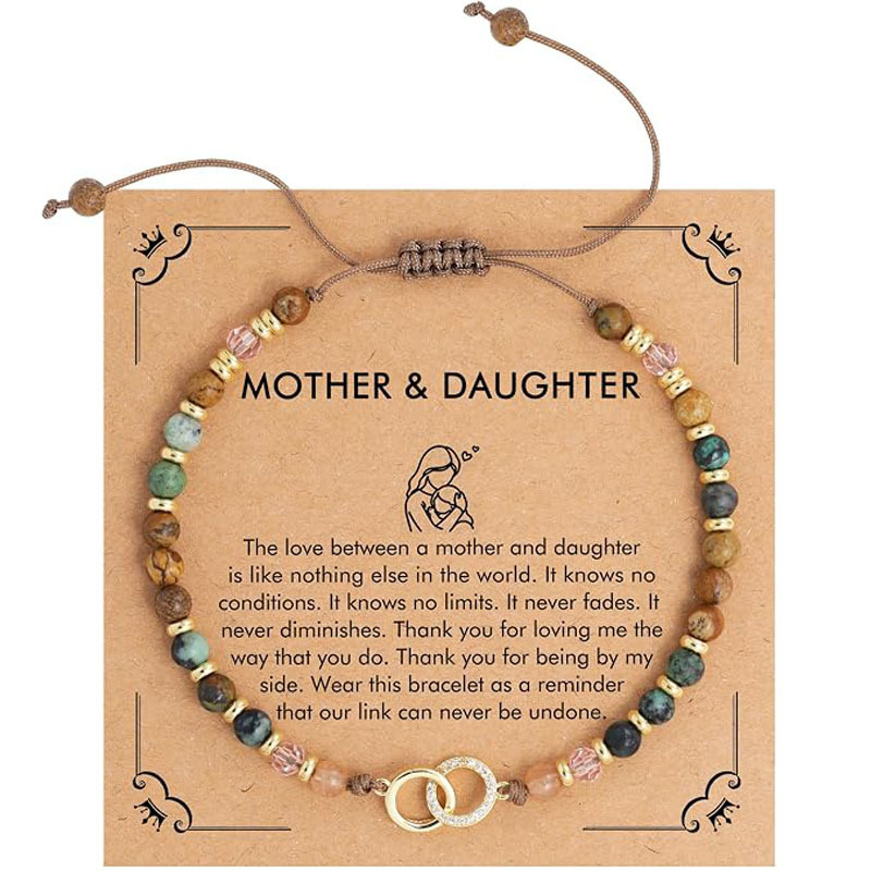 Amazon's new 4mm natural stone beaded bracelet, woven adjustable bracelet with card and heart-shaped turtle pendant Amazon's new 4mm natural stone beaded bracelet, woven adjustable bracelet with card and heart-shaped turtle pendant