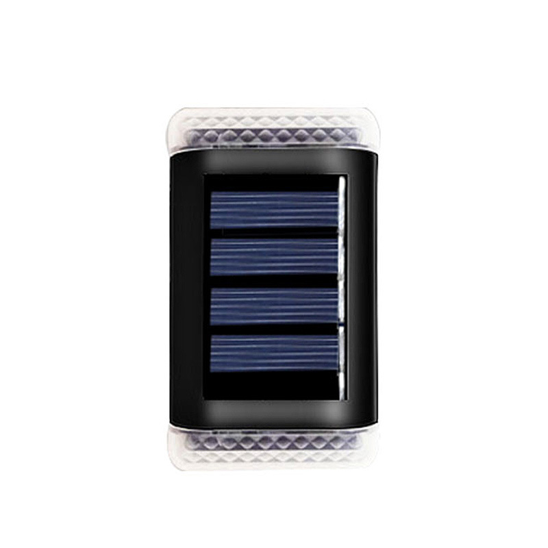 Nueva lámpara solar de inducción lámpara de pared de doble cabeza LED patio al aire libre lámpara de lavado jardín Villa balcón luz de la noche