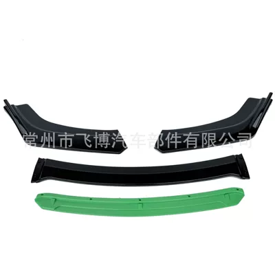 Big Surrounded | front bumper corner guards - carbon-pattern-green