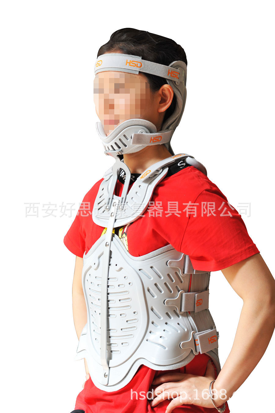 头颈腰胸椎固定支架透气尺寸可调组件式外科创伤术后支具代替石膏