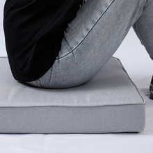 批发订 制亚麻坐垫椅加厚海绵沙发垫子靠垫家用飘窗垫高密度硬增