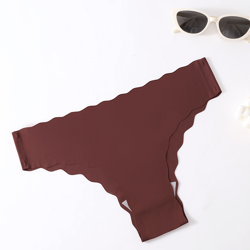 Tangas europeas y americanas de comercio exterior, bragas de seda de hielo, entrepierna de algodón para mujer, bragas sexy de cintura baja, bikini sexy calzoncillos