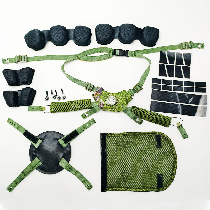 Tactical Helmet Camouflage M19 Starry Sky Suspension System Inner Padding Full Set Adjustable Sports Headgear Shock Absorption Protection