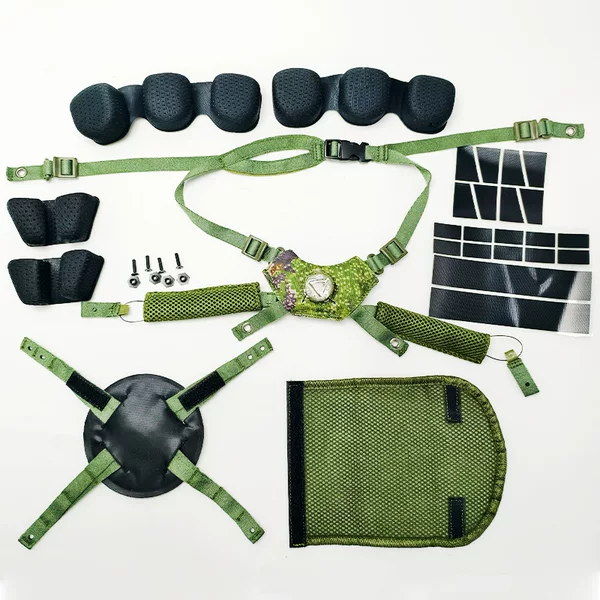 Tactical Helmet Camouflage M19 Starry Sky Suspension System Inner Padding Full Set Adjustable Sports Headgear Shock Absorption Protection