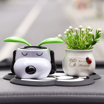 Perfplant seat apple blossom Snoopy dog - snoopy-white-bottle-lucky-fruit-comes-with-flower-mat