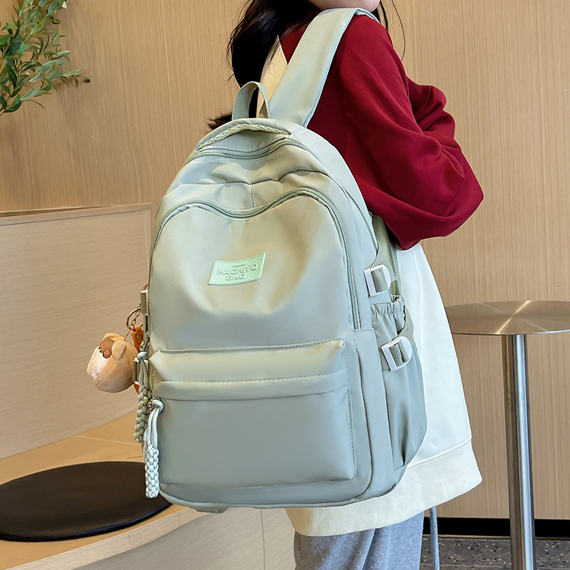 2026 New Model Backpack with Large Capacity for Middle and High School Students, Simple and Stylish Design, High-Quality Texture, Suitable for Short Trips