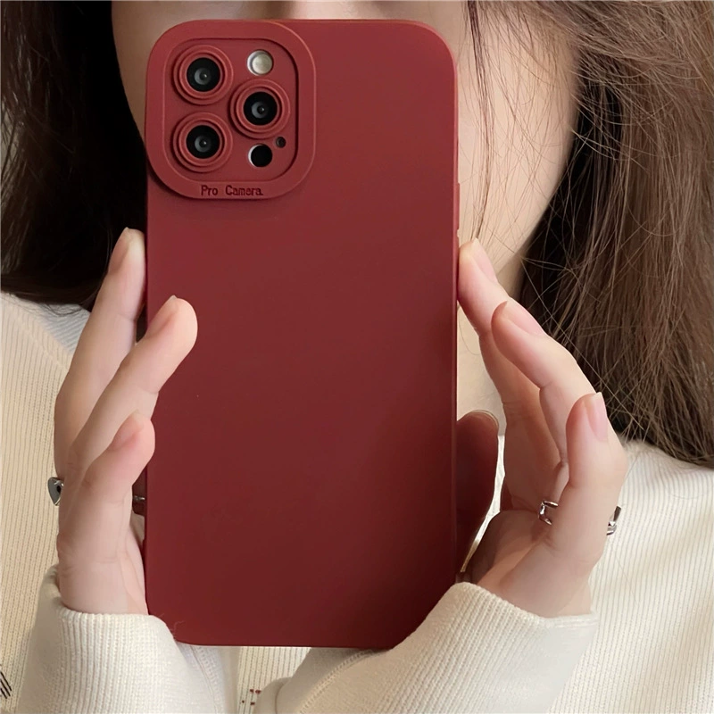 Айфон Apple, бордовый iPhone 13/12, совместимый силиконовый чехол для телефона, 12прмх, iphone, 8плюс