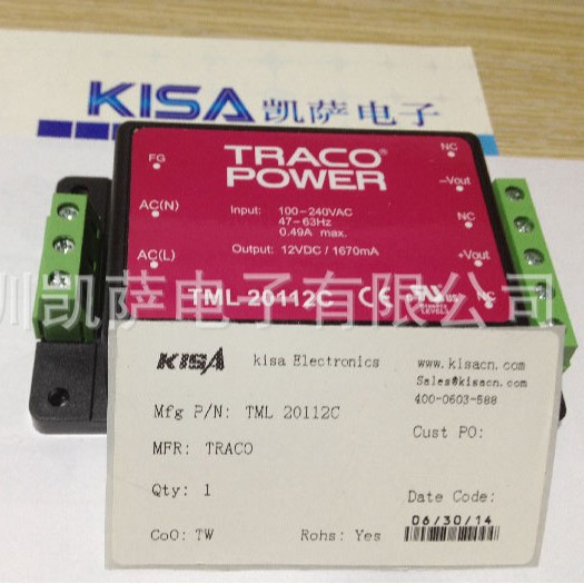 DC/DC 电源 TRACO Power THN15-1211N