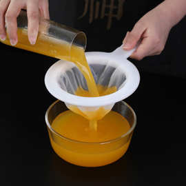 豆浆过滤网筛超细果汁漏网隔渣分离过滤器网纱跨境塑料厨房漏勺