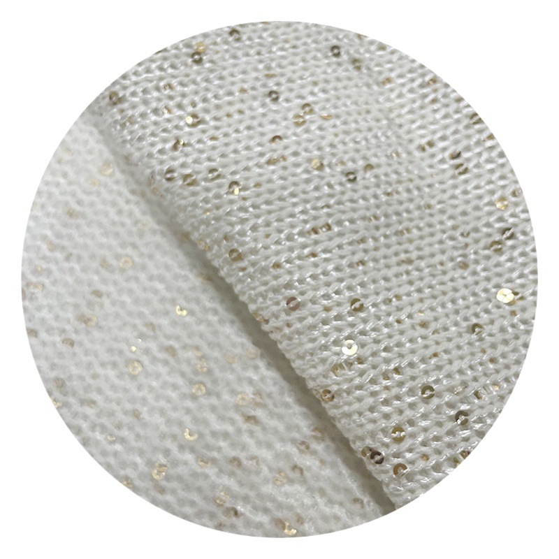 Hilo grueso para manualidades textiles para el hogar, tela de decoración navideña, tela de lana, bordado de lentejuelas, hilo dorado y plateado, tela jacquard de moda, estilo vintage