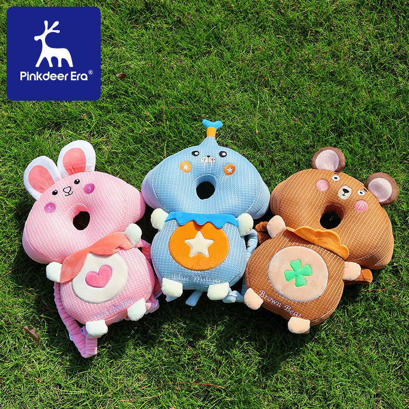 粉鹿时代亚马逊热销同款防摔护头帽学步安全枕三面保护宝宝无忧