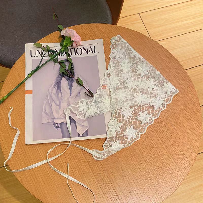 Lace tie turbanes dulces jeans accesorios de combinación