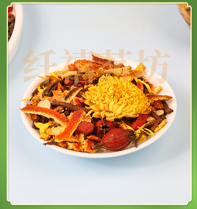 Dandelion Goji Chrysanthemum Tea 12g x 12 Teabags Caffeine Free Herbal Blend for Daily Wellness in use