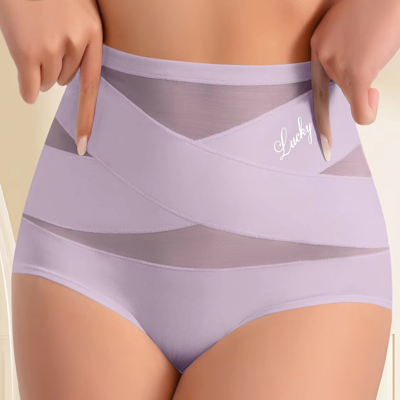 Zeriluna 高腰内裤 无痕贴合肌肤轮廓高弹性不紧勒舒适透气内裤