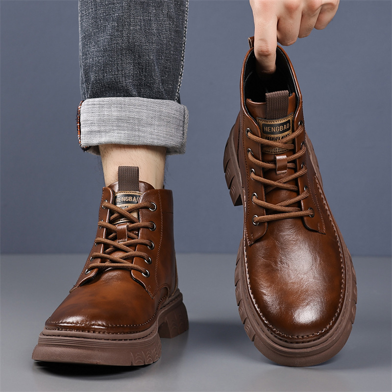 Herren Winter Stiefel Gefüttert Warme Chelsea Boots Für Männer_voghion.com