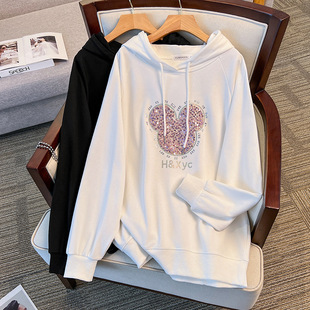 200/350kg plus fat special fat plus size 300 loose slim new chest 150/170 pullover sweater 6057