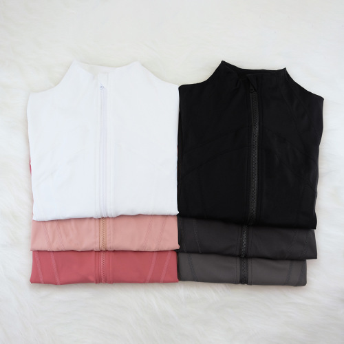 Sportswear Fitness Yoga Top Long Sleeve def*ne Women's Slimming Stand Collar Zipper Bodycon Running Tight Top