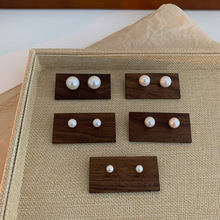 银针珍珠耳环法式复古小巧简约时尚耳钉气质高级感温柔耳饰批发女