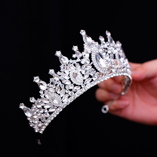 Luxurious bridal tiara wedding dress diamond princess birthday crown hair accessories fashion photo wedding dress wedding accessories