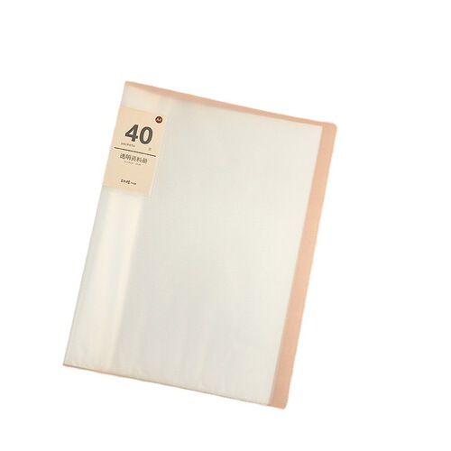 Thickened transparent simple information book A4 study folder information test paper storage bag file book student contract book