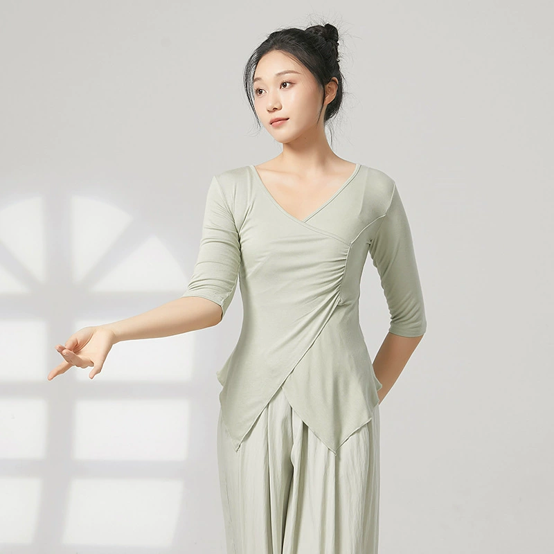 Классический танцевальный костюм для упражнений на тело Летний новый ежедневный топ