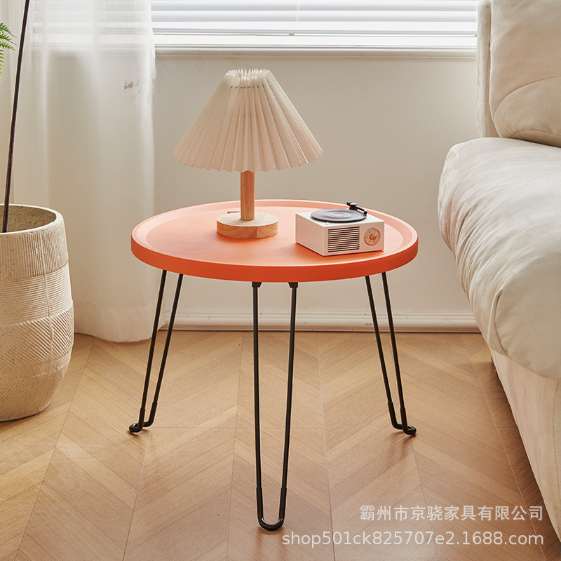 Mesa de café sala de estar hogar plegable Mesa Redonda sofá moderno balcón mesa lateral tatami mesa baja Ventana de Bahía Mini pequeña mesa redonda