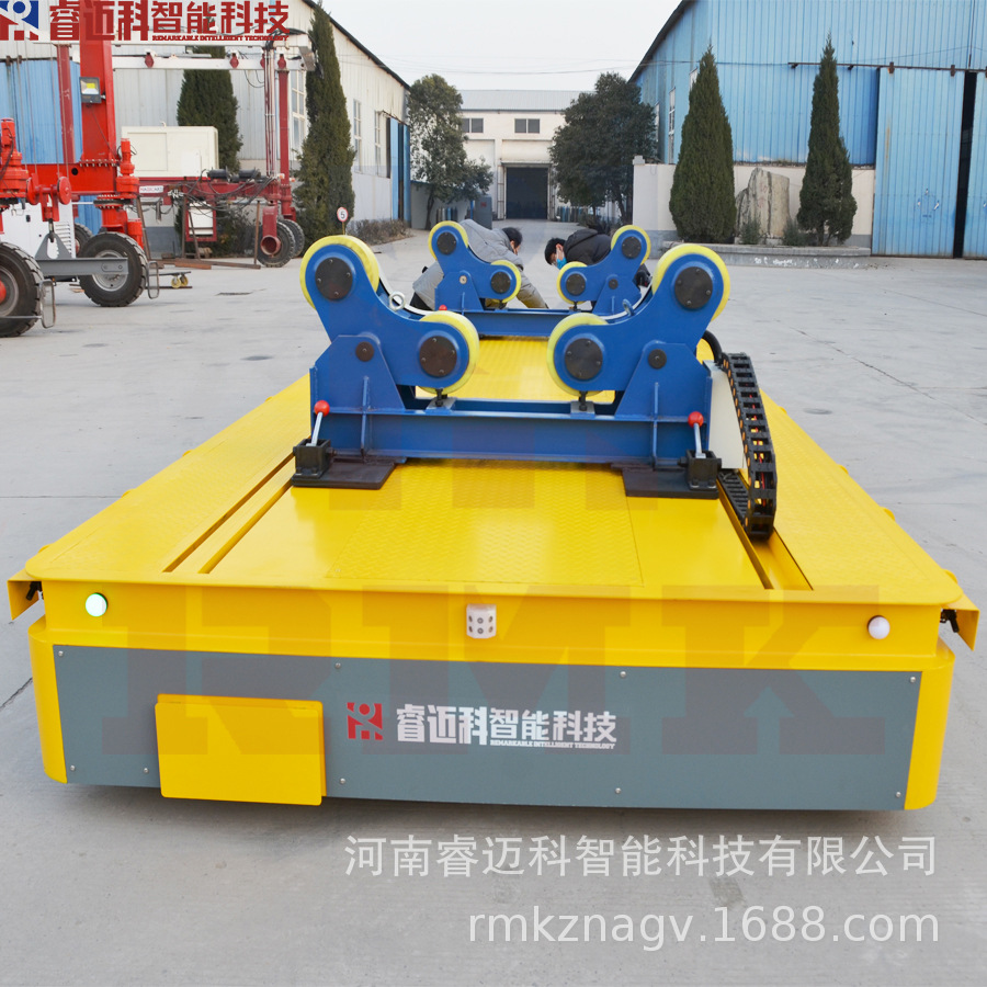 载重15吨横纵平行移动转运车 多方位移动无轨车 舵轮遥控车