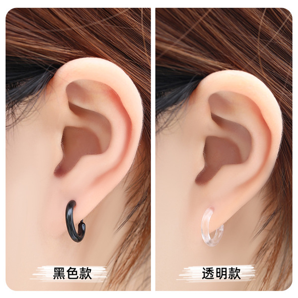 Import transparent plastic earrings for men and women