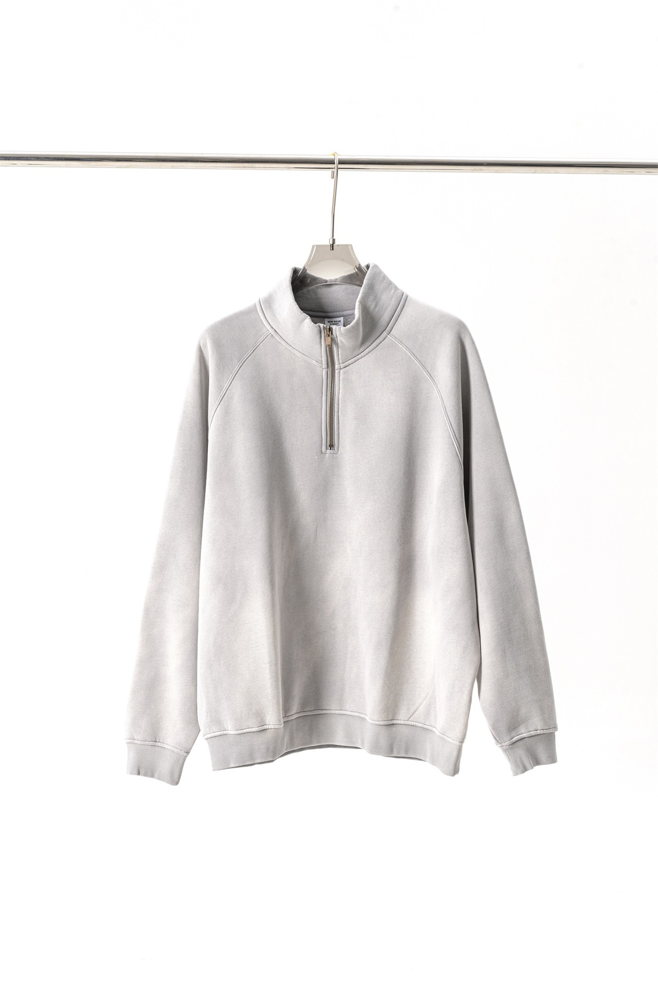 Men's Sweatshirt Half Zip Raglan Sleeve Oversize Sweater Jacket_voghion.com