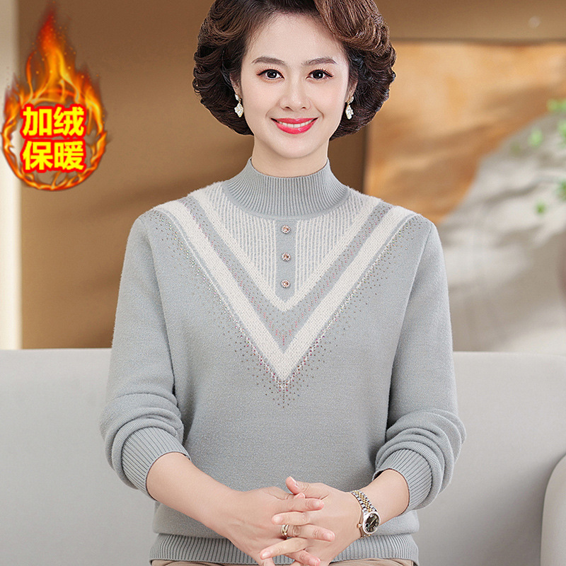E5897 890K ÁO LEN NỮ TAIRYA MÙA XUÂN THU ĐÔNG TRUNG NIÊN DÀY ẤM THỜI TRANG NỮ G03 SẢN PHẨM MỚI
